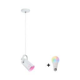 Paulmann 79767 - Lustră LAVEA LED RGBW 1xE27/12W, 230V, pe cablu, albă