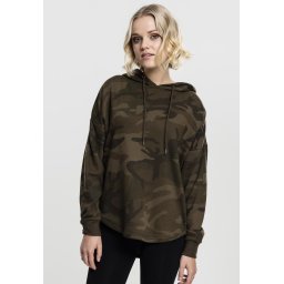 Hanorac camuflaj supradimensionat pentru femei