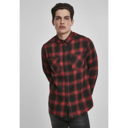 Plaid Flannel Shirt 6 Black/Red