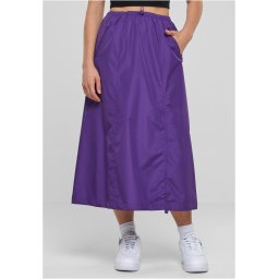 Women's Ripstop Parachute Midi Skirt Purple