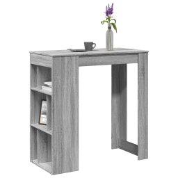 Masa bar cu rafturi, gri sonoma, 102x50x103,5 cm lemn prelucrat GartenMobel Dekor