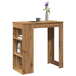 Masa bar cu rafturi, stejar artizanal, 102x50x103,5 cm, lemn GartenMobel Dekor
