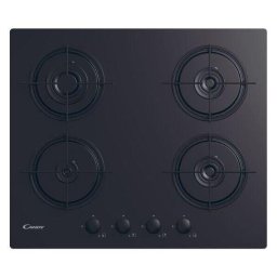 Plita incorporabila Candy CVW6BB, 4 Arzatoare gaz, Aprindere electrica, 60 cm, Negru