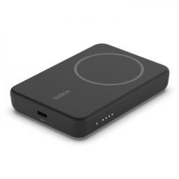 Baterie portabila Belkin Boost Charge Magnetic Wireless, 1x USB-C, 5000mAh, Negru
