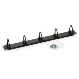 Organizator cabluri orizontal Triton RAB-VP-X13-A1, 1U, 5 inele, Negru
