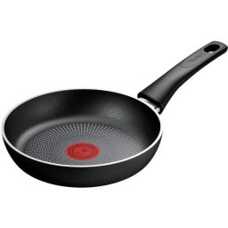 Tigaie TEFAL Force, 24 cm, aluminiu, Thermo-Signal, invelis antiaderent, negru