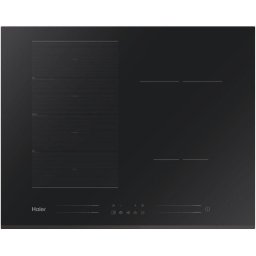 Plita incorporabila Haier HAMTSJ54MB1, 60 cm, Multizone, Inductie, VaryCook, Wi-Fi, 15 nivele de putere, 6 zone de gatit, Negru