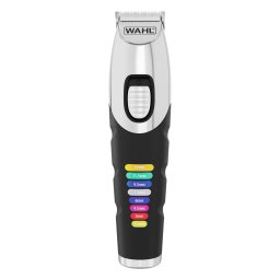 Aparat de tuns barba Wahl Color Trim 09893-0443, 100 – 240 V, 50-60 Hz, husa inclusa, Negru-Argintiu (09893.0443)