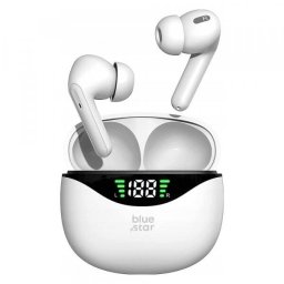 Handsfree Bluetooth Blue Star T60, TWS, Alb