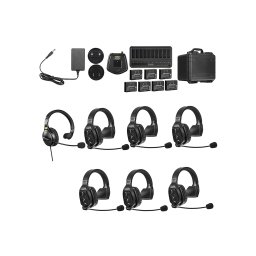 Sistem Intercom Wireless pentru 7 Persoane Saramonic WiTalk WT7S Full-Duplex 1.9GHz Casti Single-ear Negru