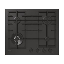 Plita incorporabila Candy CVFG6BF4PB, Gaz, 4 zone de gatit, 9450 W, hOn, Sticla securizata, Negru