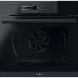 Cuptor electric incorporabil Haier HWO60SM6S9BH, 70 litri, WiFi, Steam, Autocuratare Pirolitica, 9 functii, Grill, Ghidaj telescopic, Sonda carne, Softclose, Clasa A+, Negru
