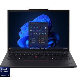 Laptop Lenovo ThinkPad T14 Gen 6 (Intel), Procesor Intel® Core Ultra 7 255U, Display 14" WUXGA (1920x1200), IPS, Memorie RAM 64 GB DDR5, Capacitate 1 TB SSD, Placa video integrata Intel® Graphics, Windows® 11 Pro, Negru