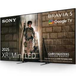 Televizor Sony Bravia 5 XR l Mini LED 75XR59, 189 cm, Smart Google TV, 4K Ultra HD, 100 Hz, Clasa D (Model 2025), Negru