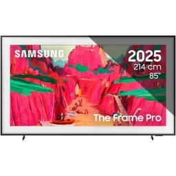 Televizor Samsung Neo QLED The Frame Pro 85LS03FW, 214 cm, Smart, 4K Ultra HD, Clasa G (Model 2025), Negru