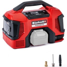Compresor hibrid PXC Pressito Einhell TE-AC 18/11 LiAC - Solo, 11 bar, 21 L/min, furtun 71 cm, fara acumulator
