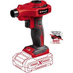 Pompa/suflanta pe acumulator pentru aer Einhell Power X-Change CE-AP 18 Li Solo, 18 V, 670 l/min debit maxim, 0.05 bari presiune maxima, fara acumulator/incarcator