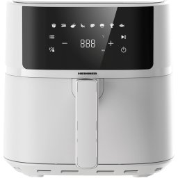 Friteuza cu aer cald Heinner HAF-B6WH17SQ, 1700w, capacitate cos 5.7l, display digital, termostat reglabil 80-200 grade, Alb