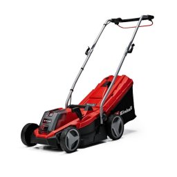 Masina de tuns gazon/iarba pe acumulator Einhell Power X-Change GE-CM 18/33 Li, 18 V, latime taiere 33 cm, inaltime taiere 25-65 mm, 5 trepte de taiere, sac colector 30 L, include: incarcator + acumulator 18V 4.0 Ah