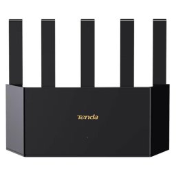 Router Wireless Tenda TX12L Pro, Wi-Fi 6, AX3000, Dual Band Gigabit 574 + 2402 Mbps, Negru