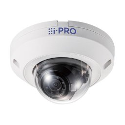 Camera de supraveghere I-PRO WV-U2130LA, Full HD 2MP cu dom fix pentru utilizare in interior (senzor CMOS 1/2.7", imagini de 2 megapixeli, iluminare LED IR, vedere nocturna, H.265, mod coridor), Alb