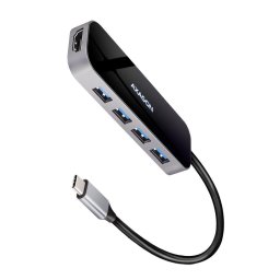 Hub USB AXAGON HMC-6H4A, Cablu USB-C