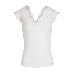 Morgan Top 'DENA' alb murdar