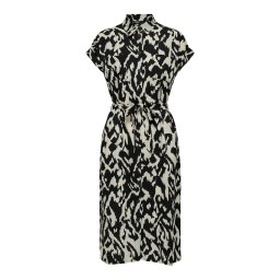 ONLY Rochie tip bluză 'Hannover' gri deschis / negru