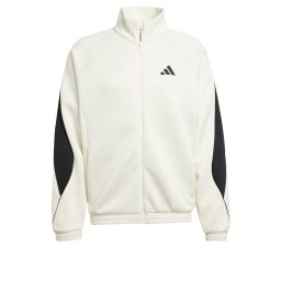 ADIDAS SPORTSWEAR Bluză cu fermoar sport 'Stadium' negru / alb
