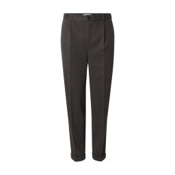 DAN FOX APPAREL Pantaloni cu dungă 'Alper' gri închis