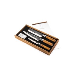 FORGED KNIFE SET OLIVE