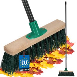 Perie mătură din lemn nylon 30 cm + coadă metalică