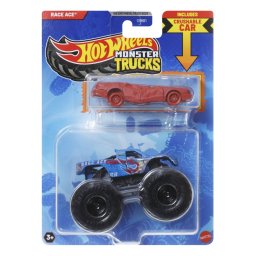 HOT WHEELS MONSTER TRUCK SI MASINUTA METALICA RACE ACE