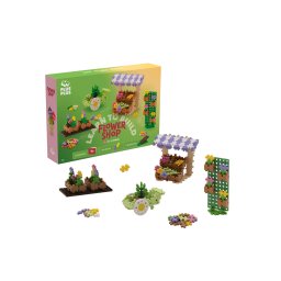 Set constructie plus-plus, 600 piese, invata sa construiesti - florarie