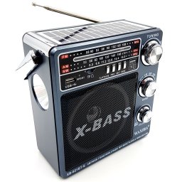 Radio cu 3 benzi AM/FM/SW , bluetooth , Mp3 , panou solar ,acumulator, lanterna ,921