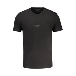 Tricou GUESS negru cu mânecă scurtă