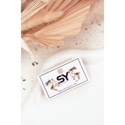 Cercei Boto Reindeer din oțel chirurgical