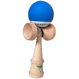 Kendama Japan Heart Beat s, 18 cm, Albastru-Alb Rubber Grip, din lemn