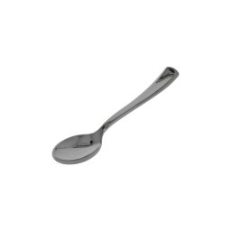 Set 50 lingurite cafea espresso 10 cm, plastic reutilizabil, culoare argintie