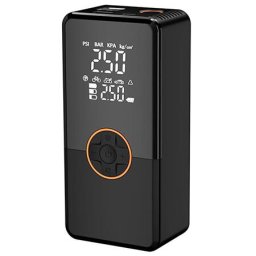 Baterie externa 8000mAh cu Starter Auto si Compresor, Negru