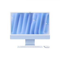 iMac 4.5K Retina (2024) AIO Apple M4 Deca Core 24 inch RAM 32GB SSD 512GB Apple M4 10 core macOS Sequoia INT KB Albastru