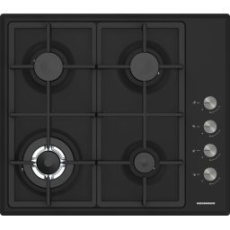 Plita HBH-S4IWF-BK, Gaz, 4 arazatoare, Negru