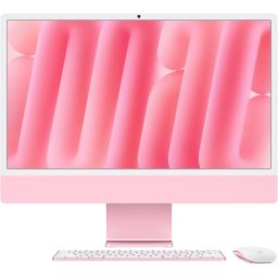 Sistem All-In-One Apple iMac 2024, 24", Retina 4.5K, Apple M4, 8-core CPU, 8-core GPU, RAM 16GB, SSD 256GB, Tastatura INT, Mac OS Sequoia, Pink