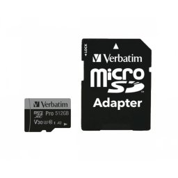 VERBATIM Pro U3 512GB MicroSDXC 90 MB/s 47046
