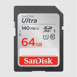 Card de memorie SanDisk Ultra SDSDUNB-064G-GN6IN, SDXC, 64 GB, UHS-I U1, Clasa 10