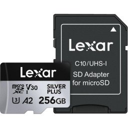 Lexar microSDXC Professional SILVER Plus UHS-I/U3/A2/4K R205/W150 (V30) 256 GB