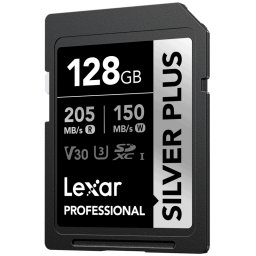 Lexar SDXC Professional SILVER Plus UHS-I/U3/A2/4K R205/W150 (V30) 128 GB