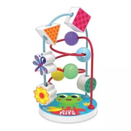 Kids Hits: Jucărie din lemn cu șine și bile - Broasca fericită