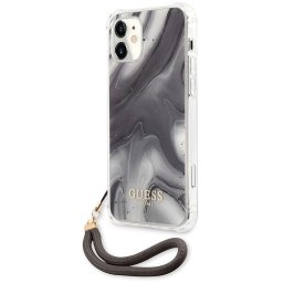 Husa Husa Plastic - TPU Guess Marble pentru Apple iPhone 12 mini, Gri GUHCP12SKSMAGR