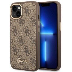 Husa Guess GUHCP14MHG4SHW iPhone 14 Plus 6.7 "brown / brown hard case 4G Vintage Gold Logo